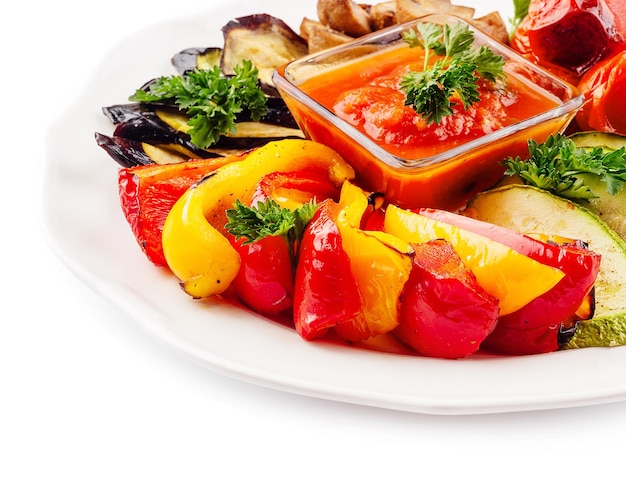 Zdrowe danie na talerzu